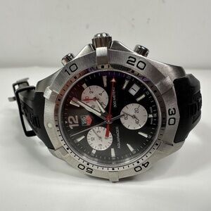 Tag Heuer Aquaracer 300M Men Chronograph Watch Sapphire Crystal CAF 1110.LF 5148